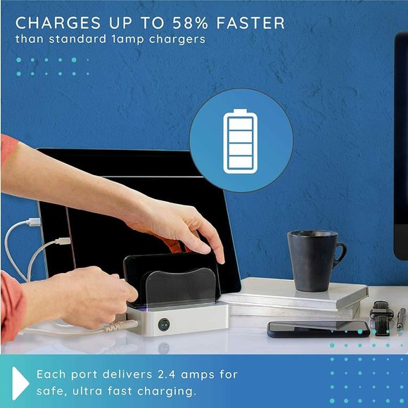 NEW DOK USB  Hercules Tuff Universal Multi Port Charging Dock Station - Picture 6 of 6